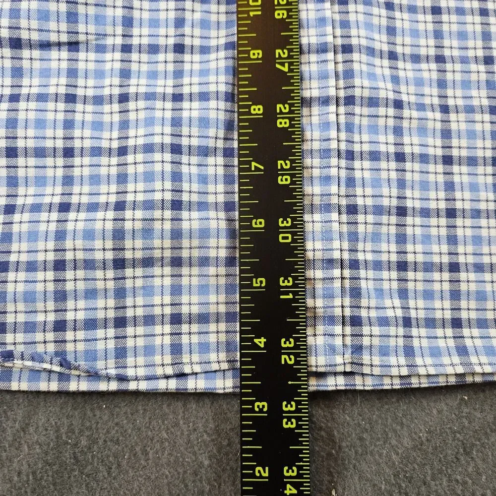 Polo Ralph Lauren Button Down Men's‎ Shirt Size 2XL XXL Blue Plaid